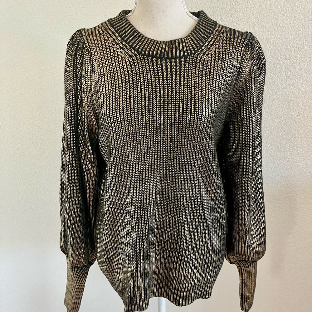 JODIFL Black and Gold Sweater